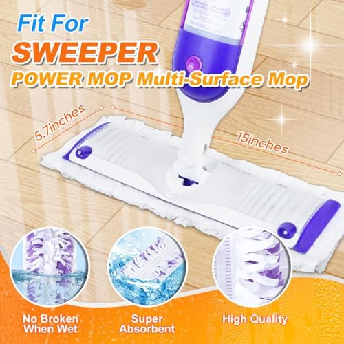 MyKEEPOW 12 Pack Disposable Mop Pads Refills