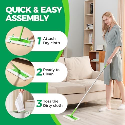 Dry Sweeping Cloths Mop Refills for Swiffer Standard Sweeper 150 Count