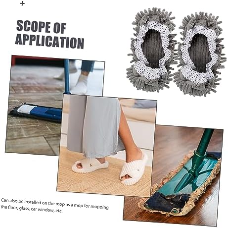 CALLARON Microfiber Mop Slippers 2 Pairs