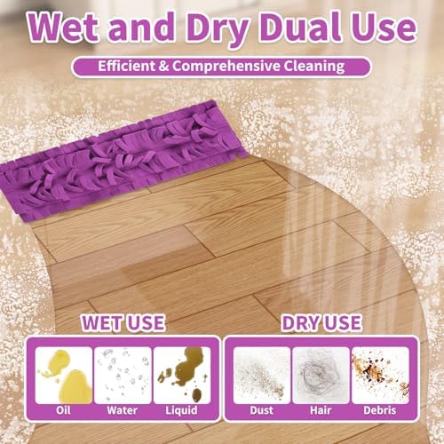 LOVECO 8 Pack Microfiber Mop Refill Pads