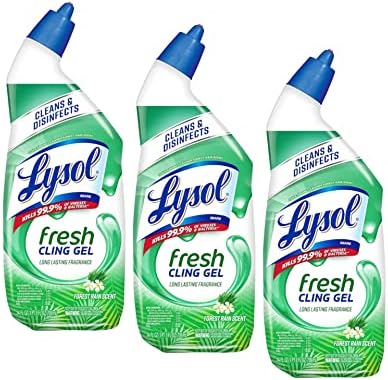 Lysol Cling Gel Toilet Bowl Cleaner 24 Oz Pack of 3