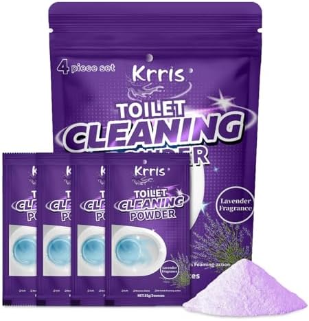 Krris Foaming Toilet Cleaner Powder 4-Pack