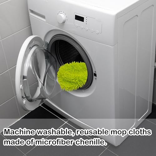 Reusable Microfiber Mop Pads 4 Pack Green 1