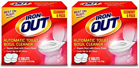 IRON OUT Automatic Toilet Bowl Cleaner Tablets 12 Tablets