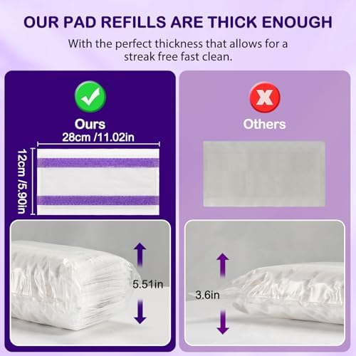 Zeekech 30 Count Spray Mop Pad Refills for Swiffer WetJet