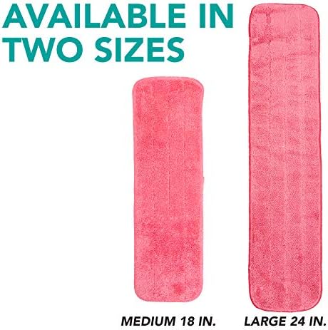 Arkwright Spray Mop Replacement Pads - 24 in Red Pack of 12