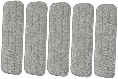 Minkissy 5-Pack Washable Dust Mop Pads for Commercial Use