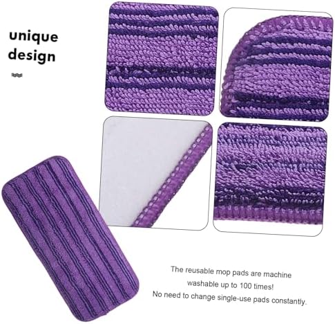 2pc Microfiber Mop Pads for Reusable Cleaning Cloth on Hard Floors