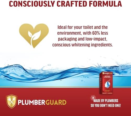 PLUMBERGUARD Toilet Tablets 4 Pack Whitening Stain Removing