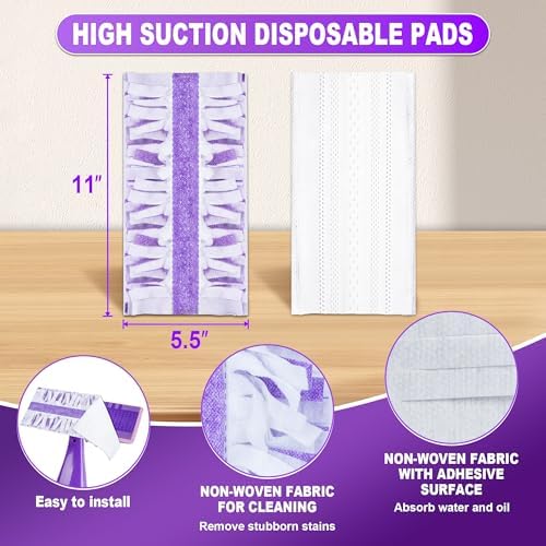 FORSPEEDER 7-Piece Mopping Pads Refill for Swiffer WetJet