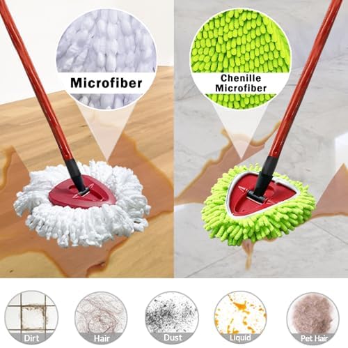 SureOBliss 5PCS Spin Mop Replacement Heads for Ocedar