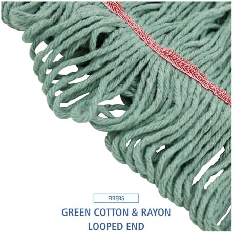 Boardwalk BWK503GNNB Premium Cotton Rayon Mop Head - Large Green