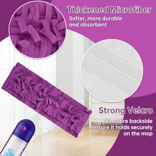 LOVECO 8 Pack Microfiber Mop Refill Pads