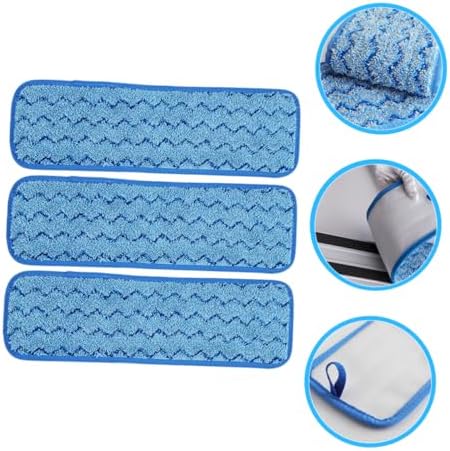 PACKOVE 3pcs Washable Mop Head Refills for Tile and Marble Cleaning