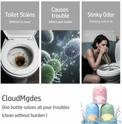 CloudMades Cute Dinosaur Toilet Cleaner Bottle with Scent