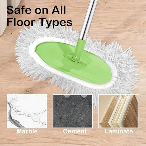 Reusable Microfiber Mop Pads 4 Pack White