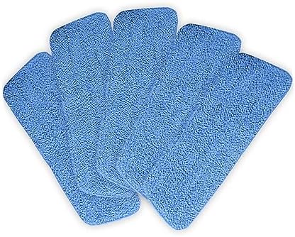 5-Pack Microfiber Mop Pads for Wet Dry Mopping