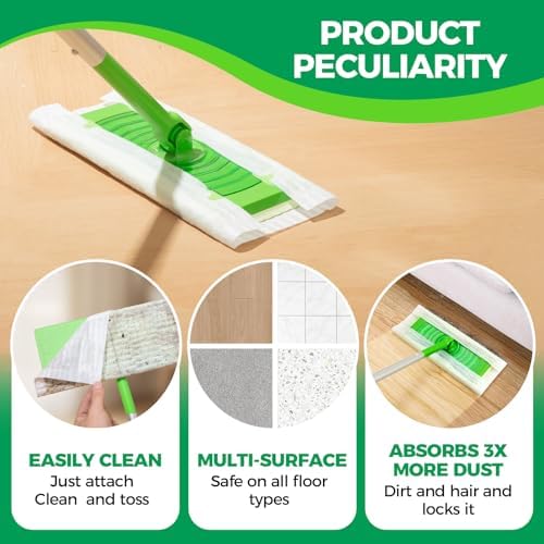 Dry Sweeping Cloths Mop Refills for Swiffer Standard Sweeper 150 Count