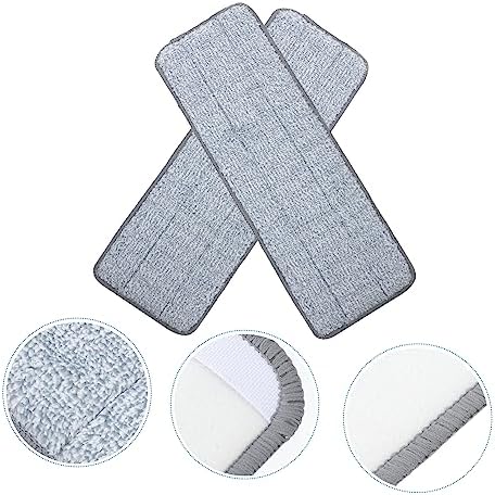 SHERCHPRY 2pcs Microfiber Mop Pads - Wet Dry Cleaning