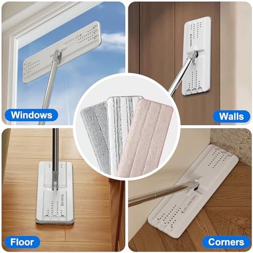 JOYMOOP Microfiber Mop Pads Replacement Pack of 6