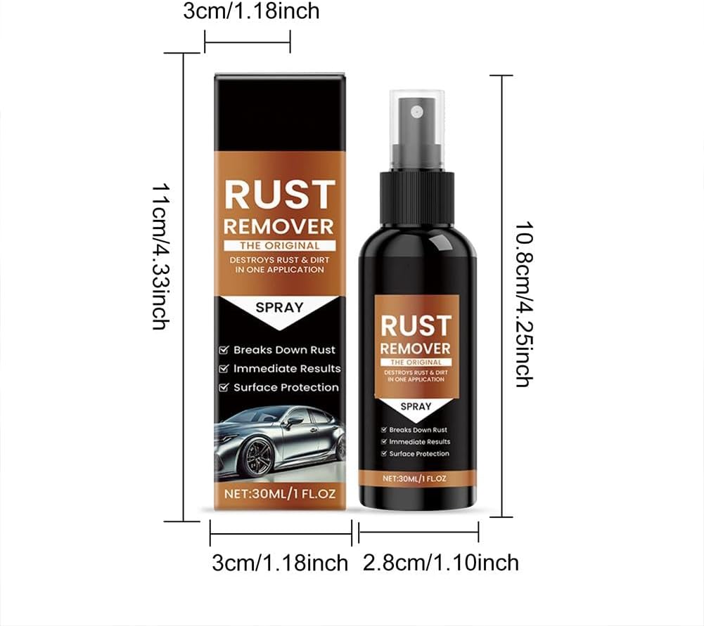 Fast-Acting Rust Remover Spray 3PCS