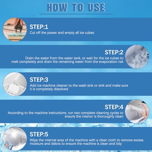 iaredon Ice Maker Descaler Cleaner Tablets 12 Pack