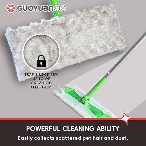 GUOYUANGLO Heavy Duty Pet Mop Cloths 40 Count