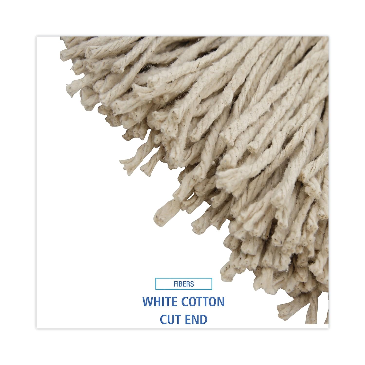 Boardwalk BWK724CCT 24 oz Cotton Wet Mop Head - White 12Carton