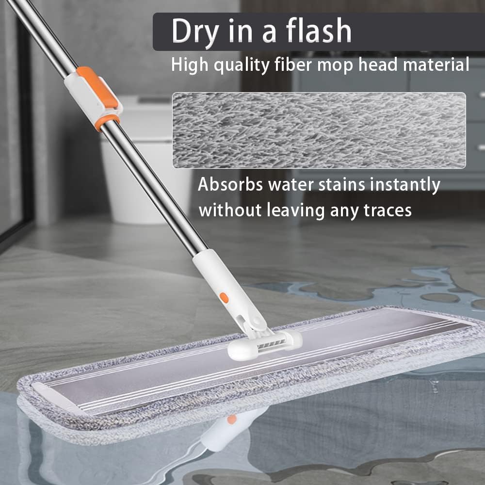 Sunki Microfiber Mop Pads 6-Pack Replacement for 32 36-inch Mops