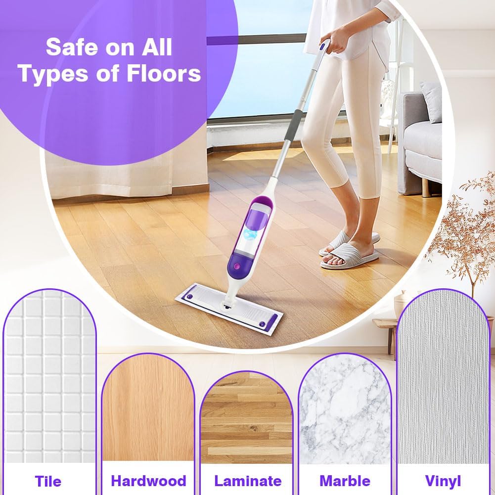 HOMEXCEL Microfiber Mop Pad Refill 48 Count