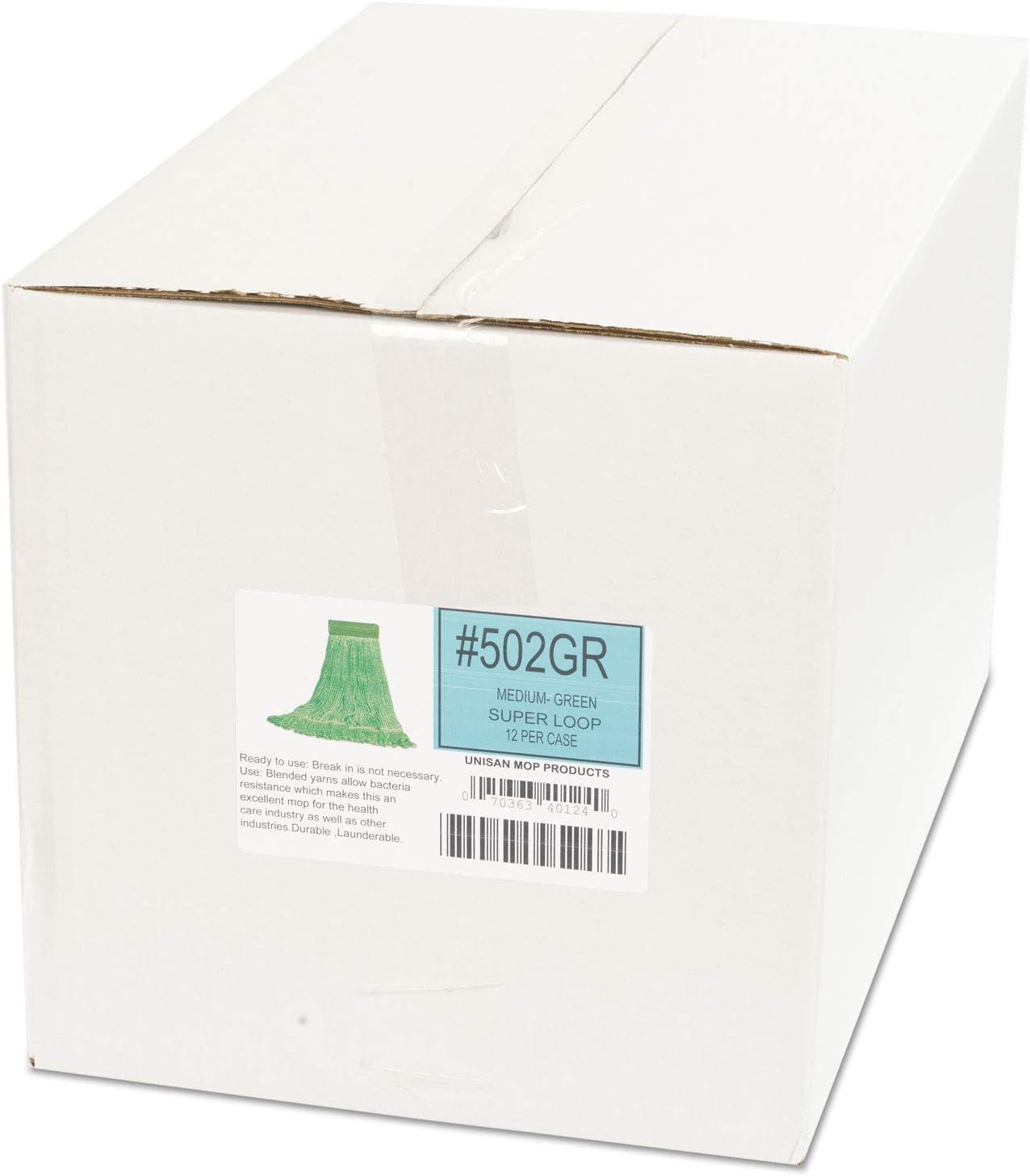 Boardwalk BWK502GNCT 5 in Super Loop Mop Head - 12Carton