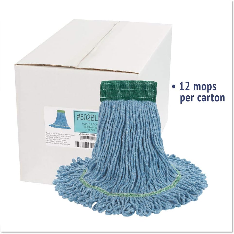 Boardwalk 502BLCT Super Loop Wet Mop Head 12 Pack