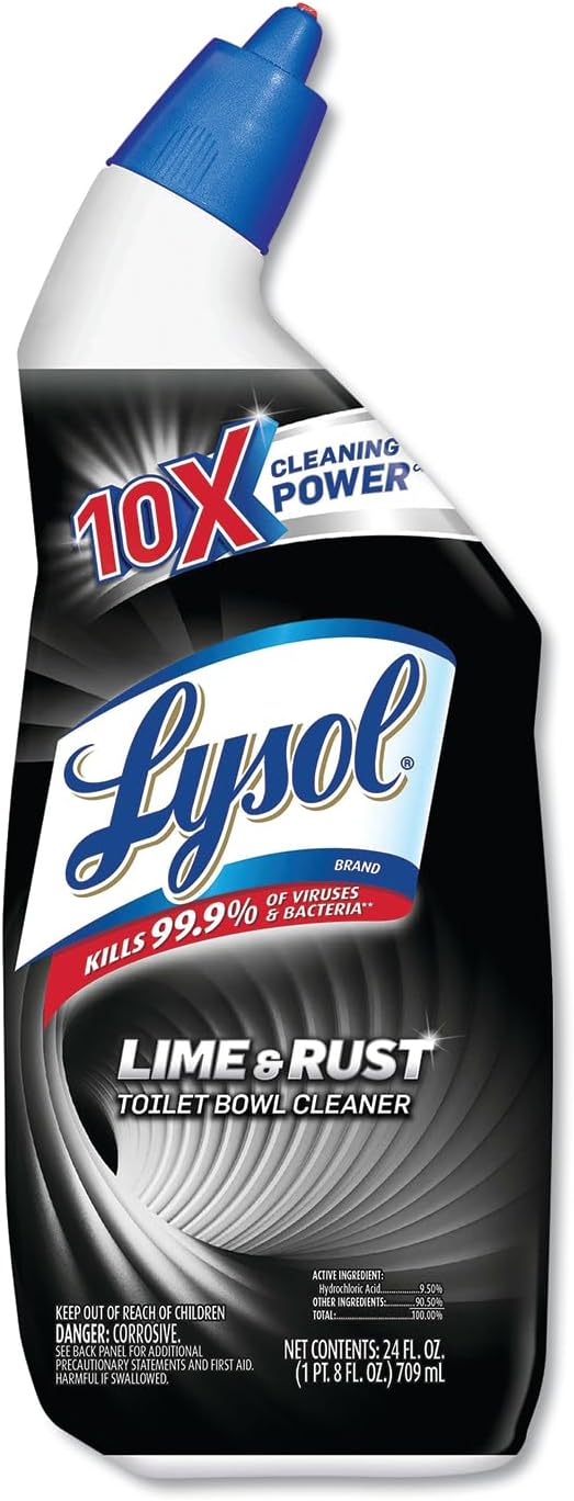 Lysol Lime Rust Remover Toilet Bowl Cleaner 216oz 9X24oz 1