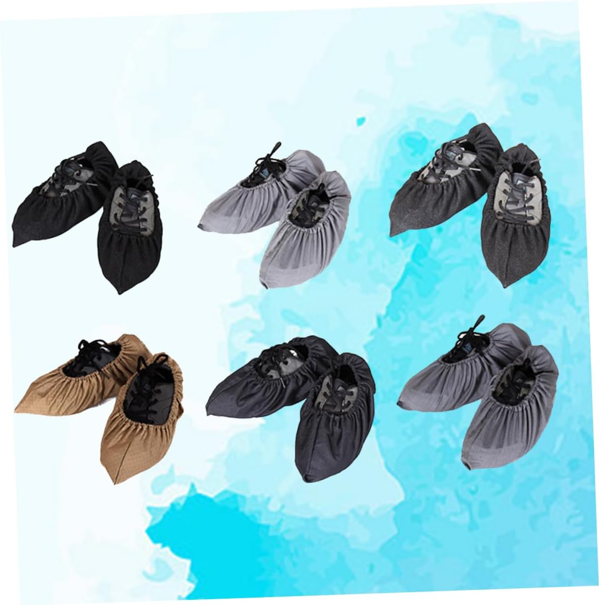 PACKOVE Mopping Shoes Cover 1 Pair Non-Slip Cleaning Shoes for Home