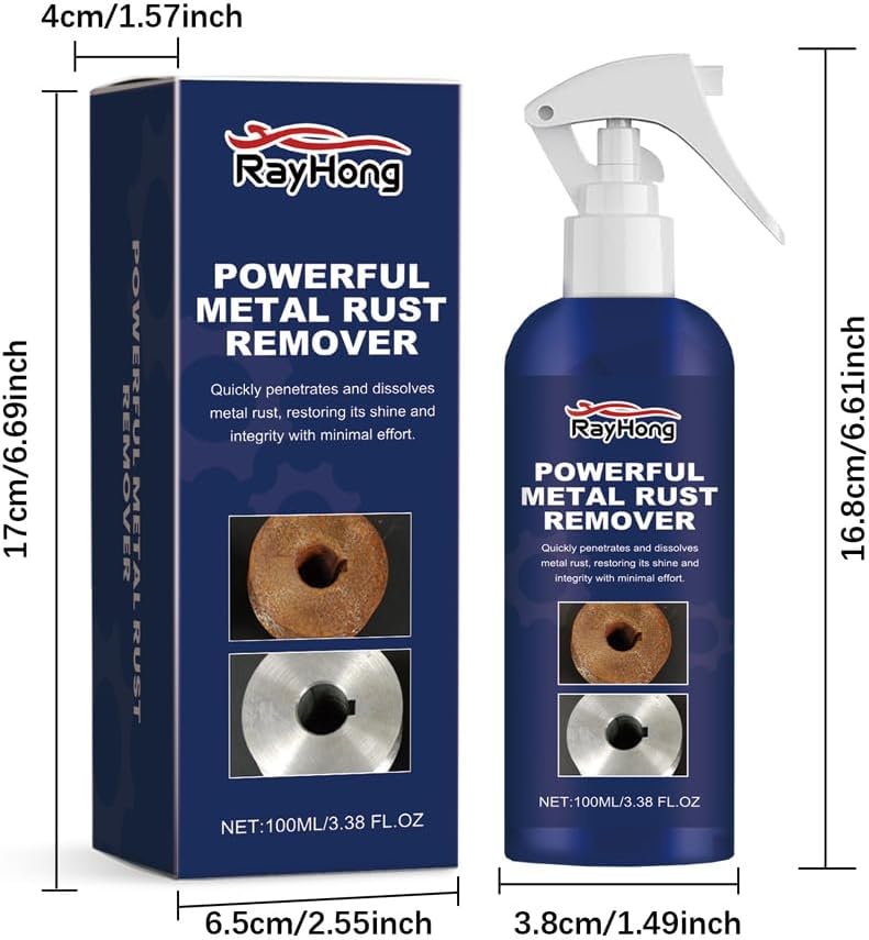 2024 New Powerful Metal Rust Remover Spray 3PCS 1