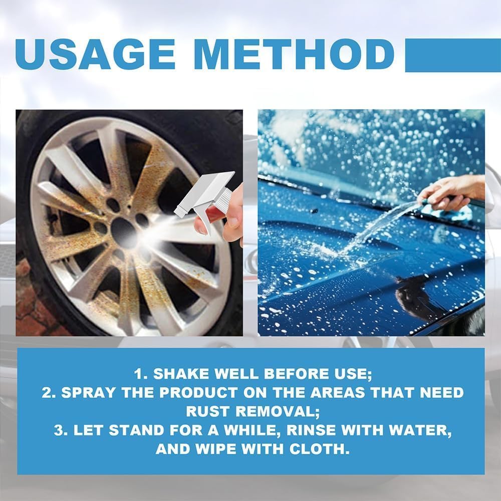 ZANWANXIN Car Rust Remover Spray 1pcs