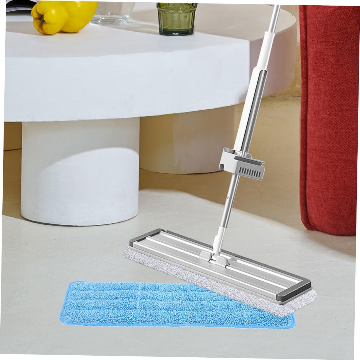 4pcs Reusable Fiber Cloth Mop Pads for Home and Commercial Use