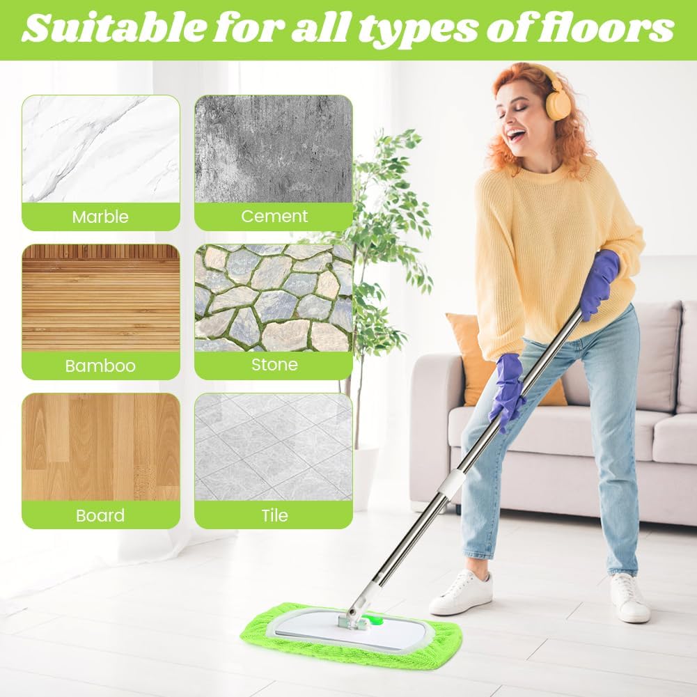 Stankey Up 4-Pack Microfiber Mop Pads for Swiffer Sweeper