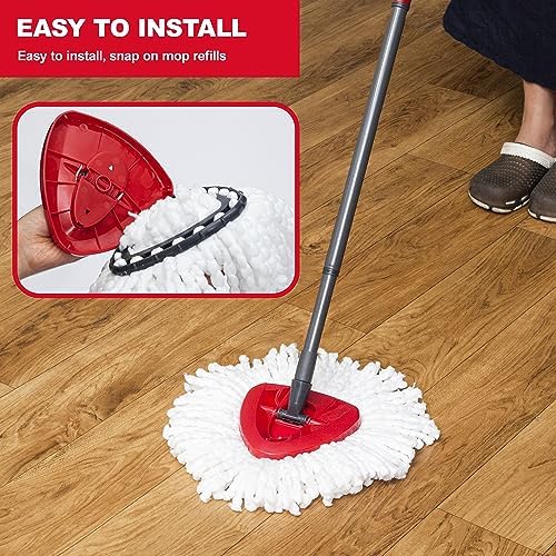 BRENSTEN Spin Mop Refill 4-Pack for O-Cedar Easy Wring 1