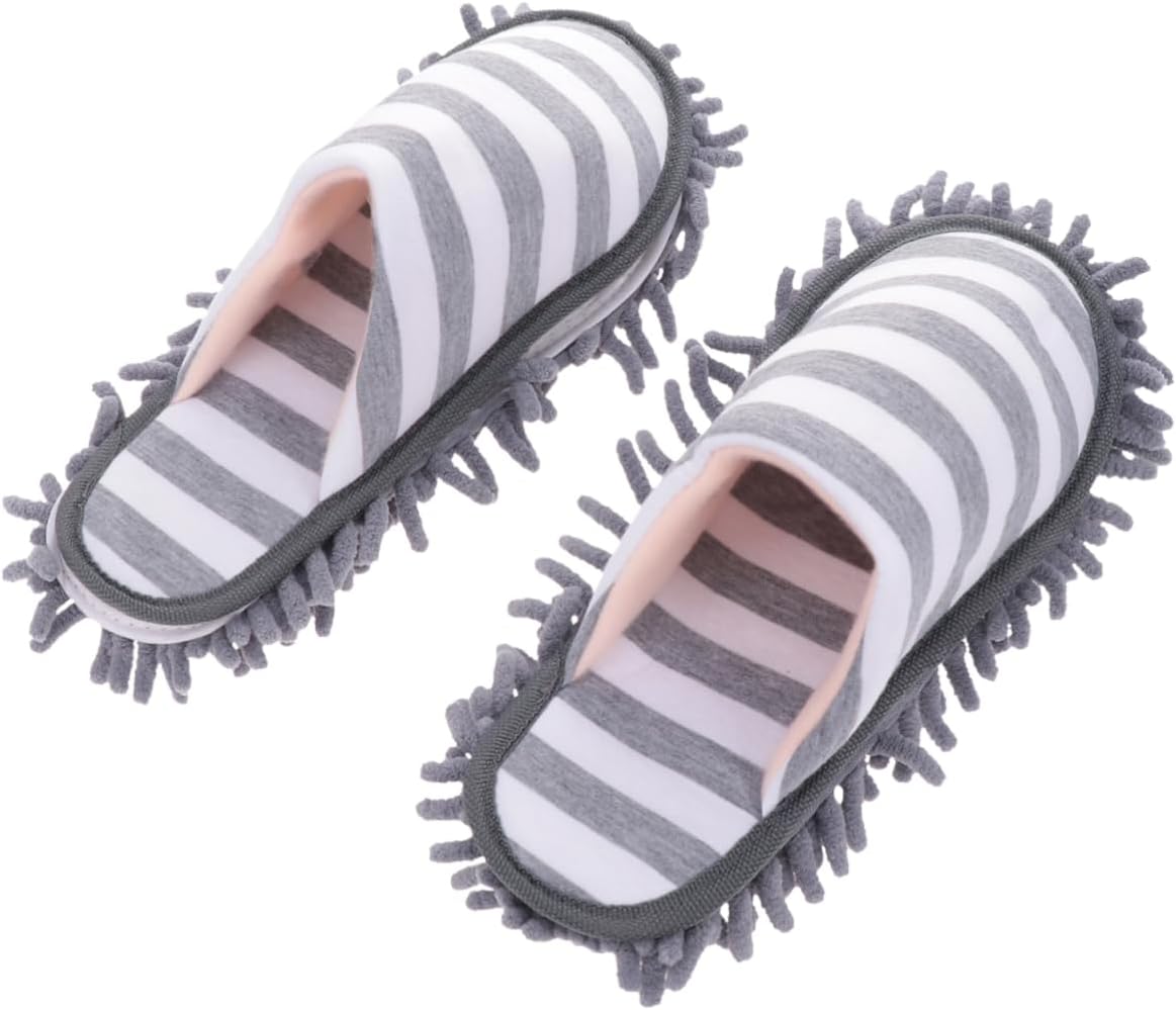 Minkissy Chenille Floor Clean Slippers Washable Mopping Covers