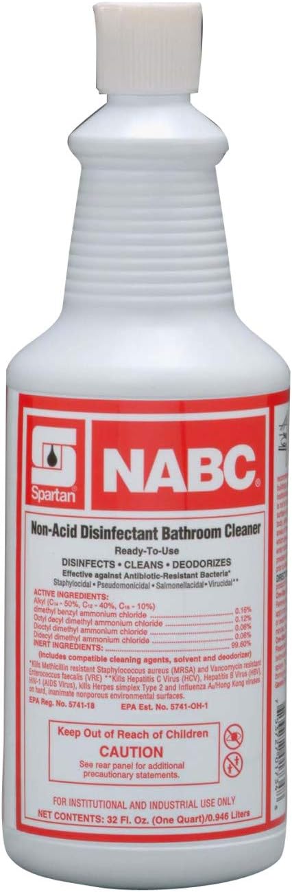 SPARTAN NABC RTU Toilet Cleaner Blue 1 Qt 12Case