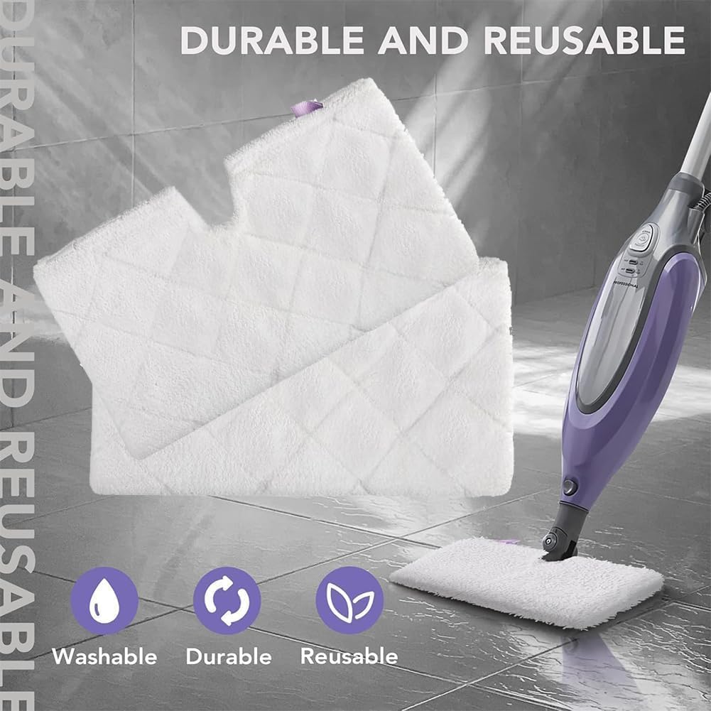 Sgizoku Steam Mop Pads 12Pack Microfiber Replacement for Shark