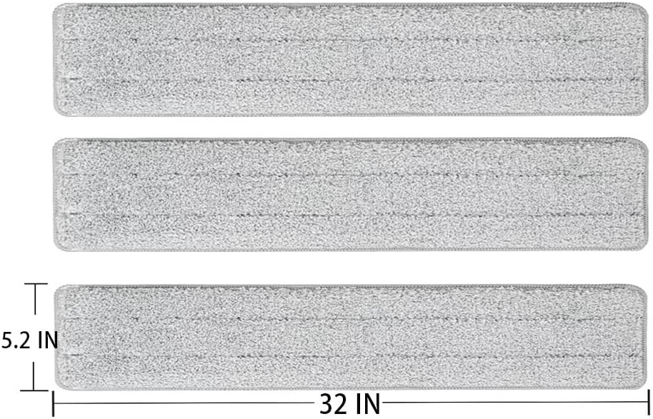 Sunki Microfiber Mop Pads 6-Pack Replacement for 32 36-inch Mops