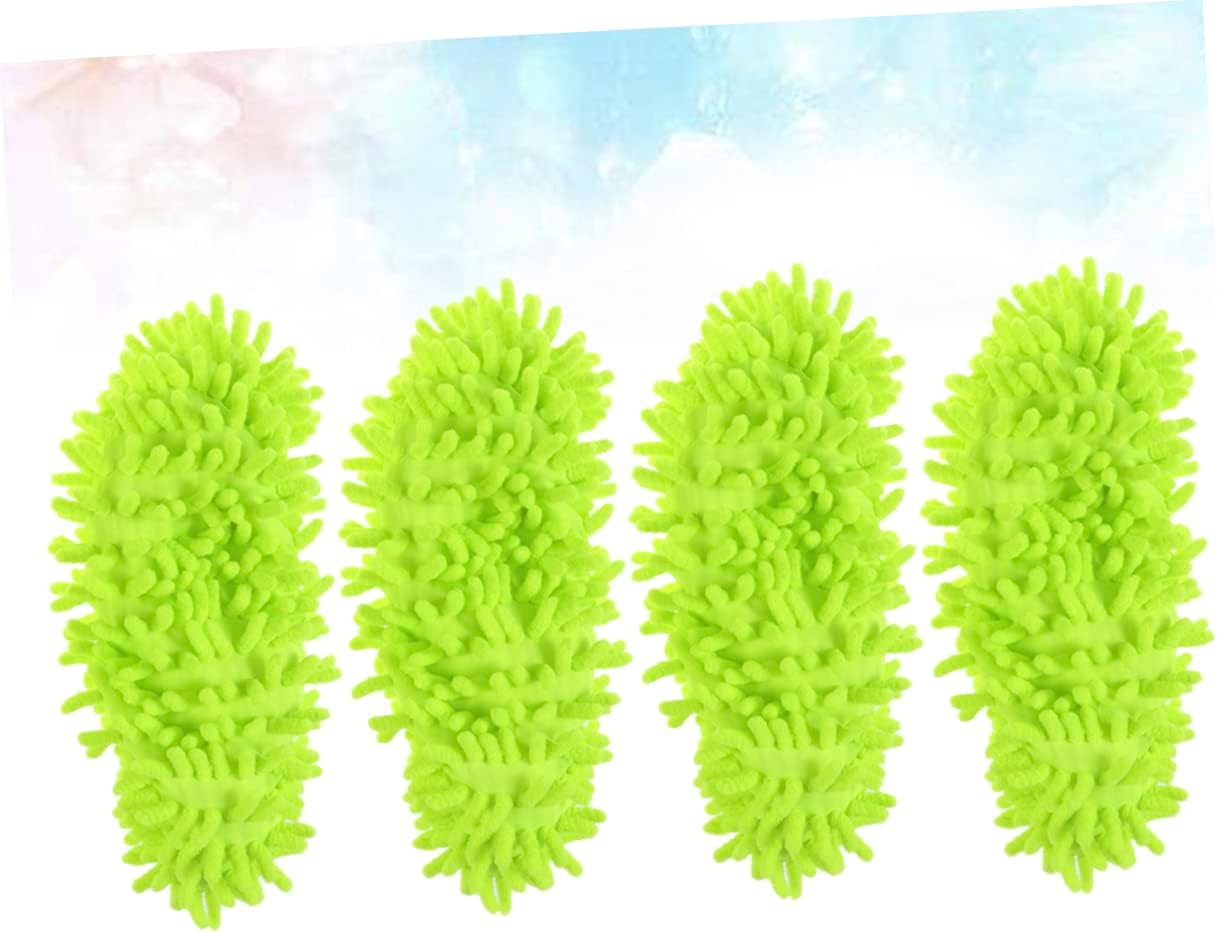 CALLARON Mop Caps Chenille Dust Mop Slippers 4 Pcs 1
