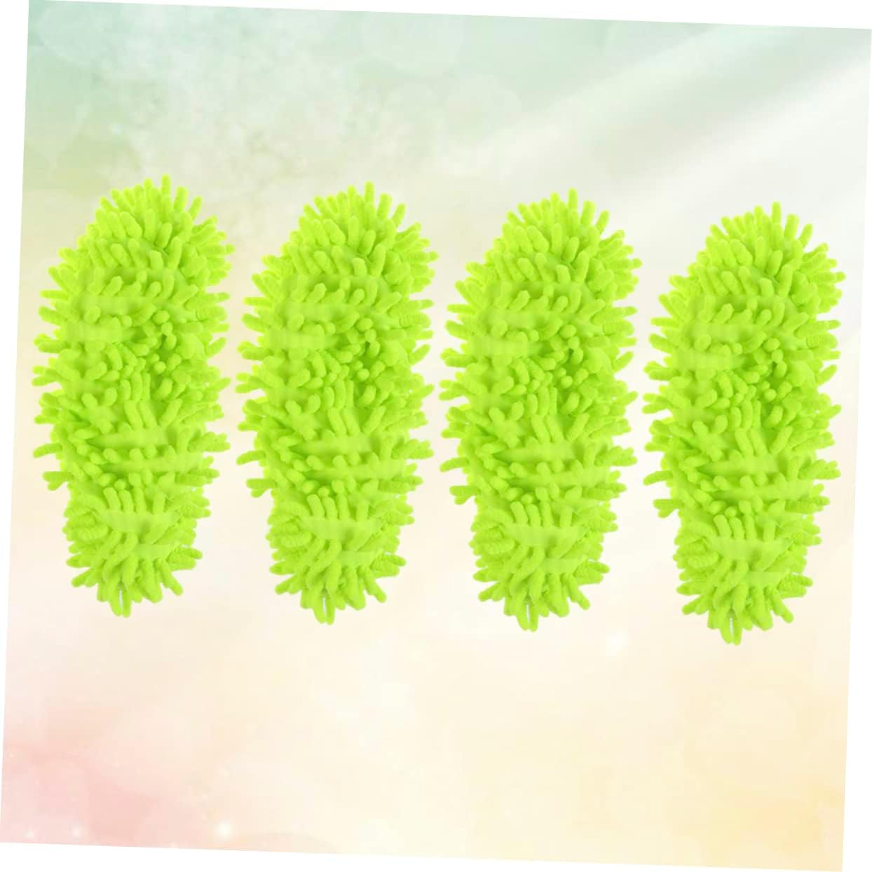 CALLARON Mop Caps Chenille Dust Mop Slippers 4 Pcs 1