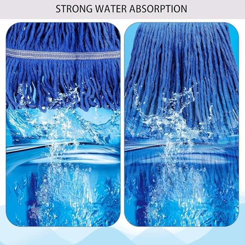 10 PCS Heavy Duty Blue Mop Head Refills