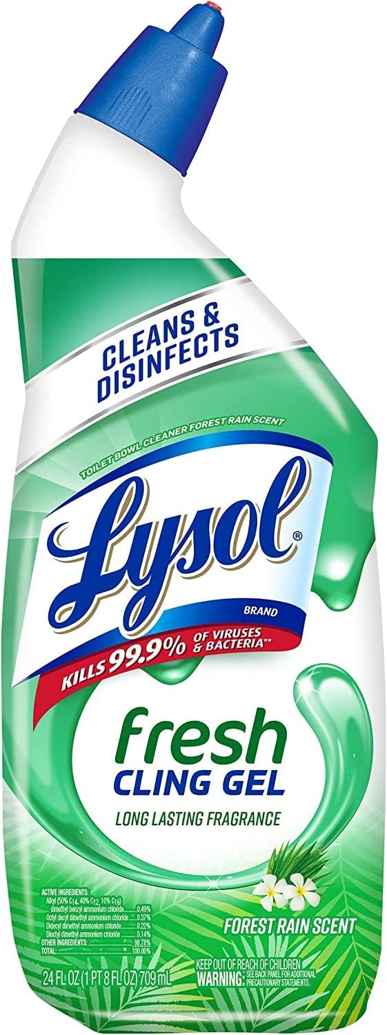 Lysol Cling Gel Toilet Bowl Cleaner 24 Oz Pack of 3