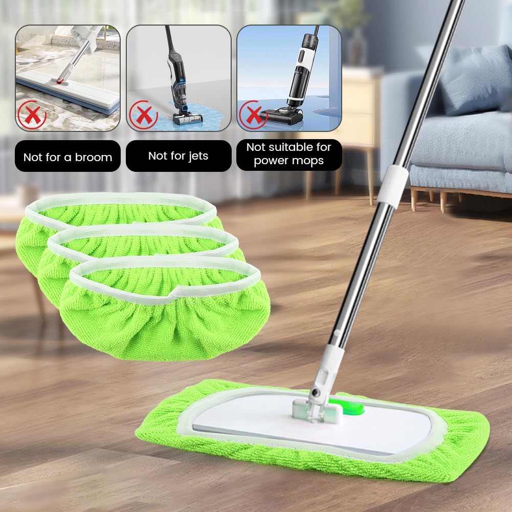 Stankey Up 4-Pack Microfiber Mop Pads for Swiffer Sweeper
