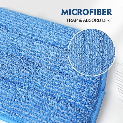 3 Pack Microfiber Mop Pads Refills - Reusable Cleaning Pads for All Spray Mops
