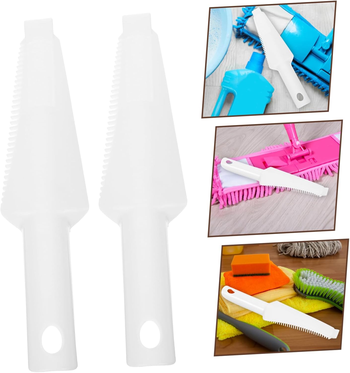 Ipetboom 2pcs Self-Wringing Cleaning Mop Scrapers